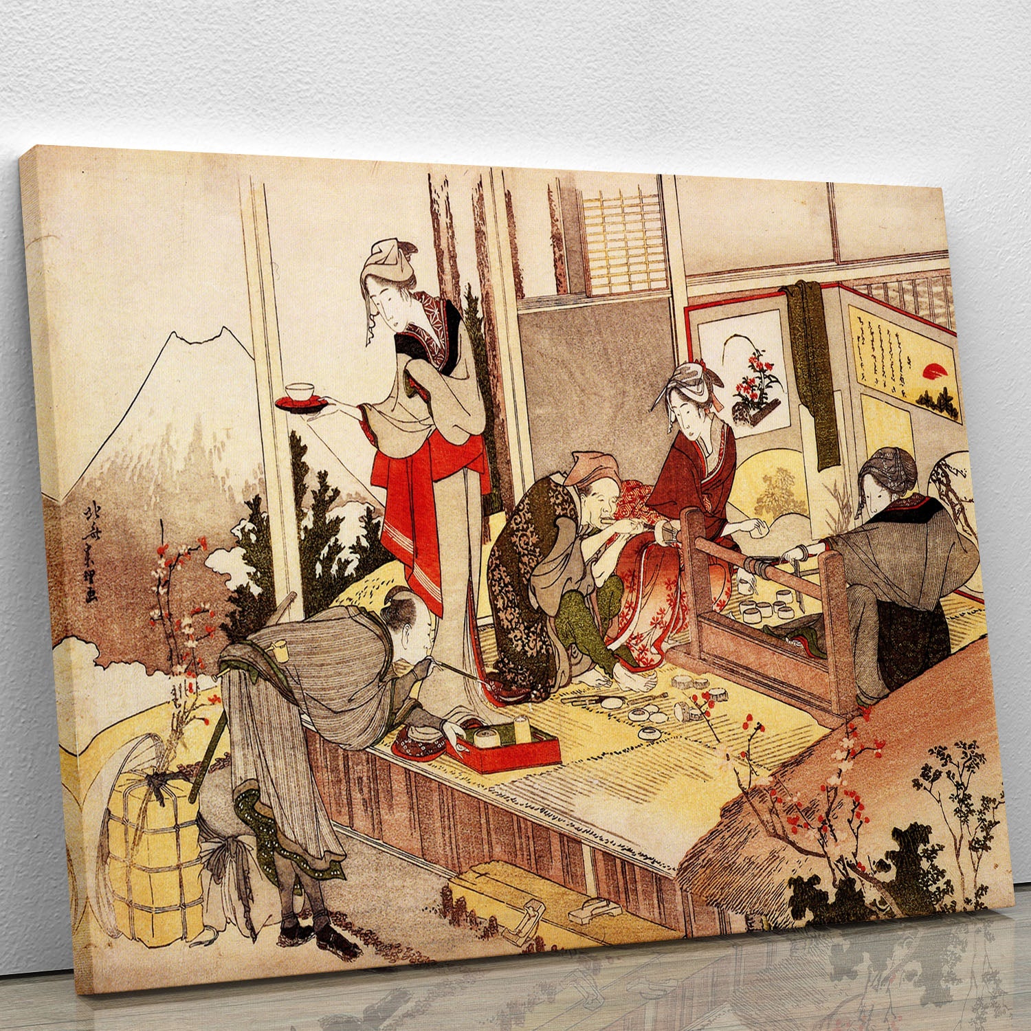 The studio of Netsuke by Hokusai Canvas Print or Poster - Canvas Art Rocks - 1