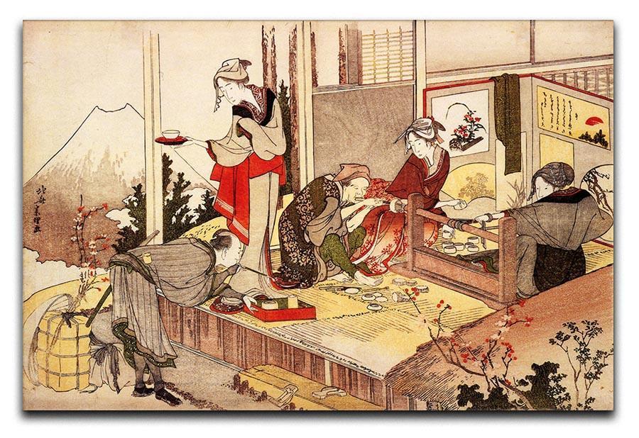 The studio of Netsuke by Hokusai Canvas Print or Poster  - Canvas Art Rocks - 1