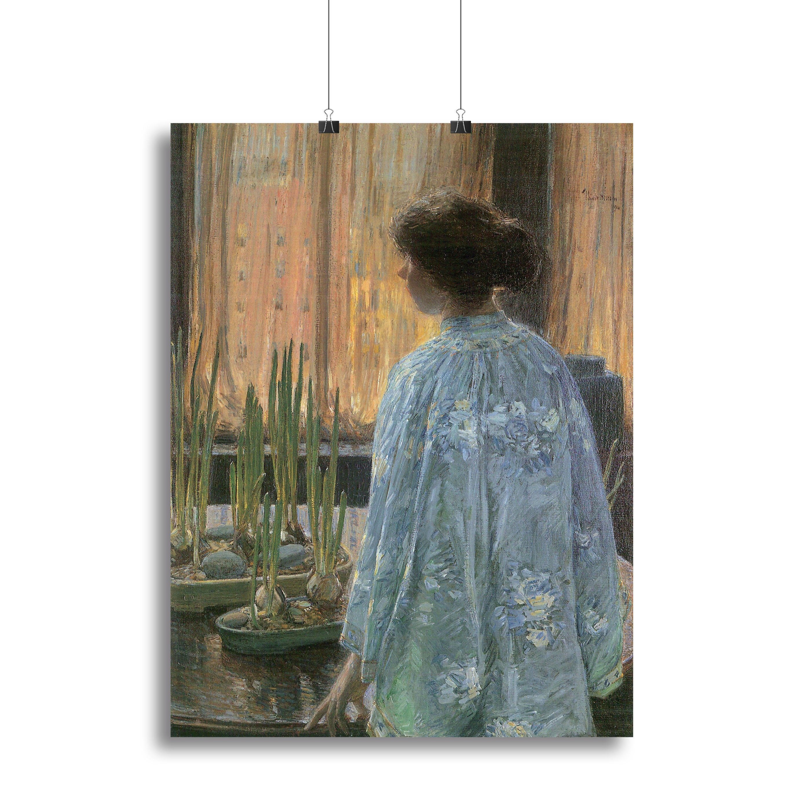 The table garden by Hassam Canvas Print or Poster