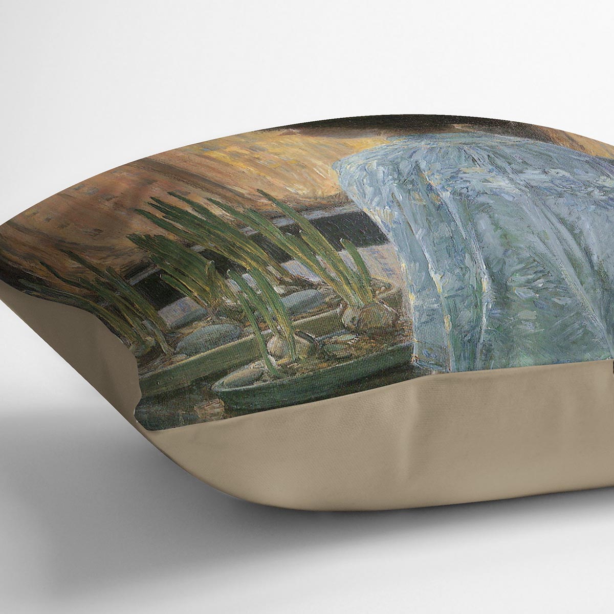 The table garden by Hassam Cushion - Canvas Art Rocks - 2