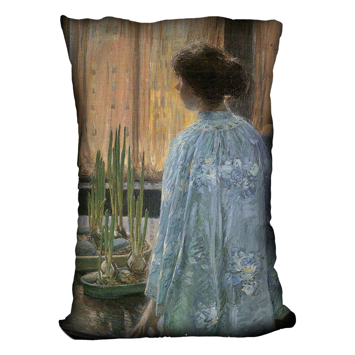 The table garden by Hassam Cushion - Canvas Art Rocks - 4