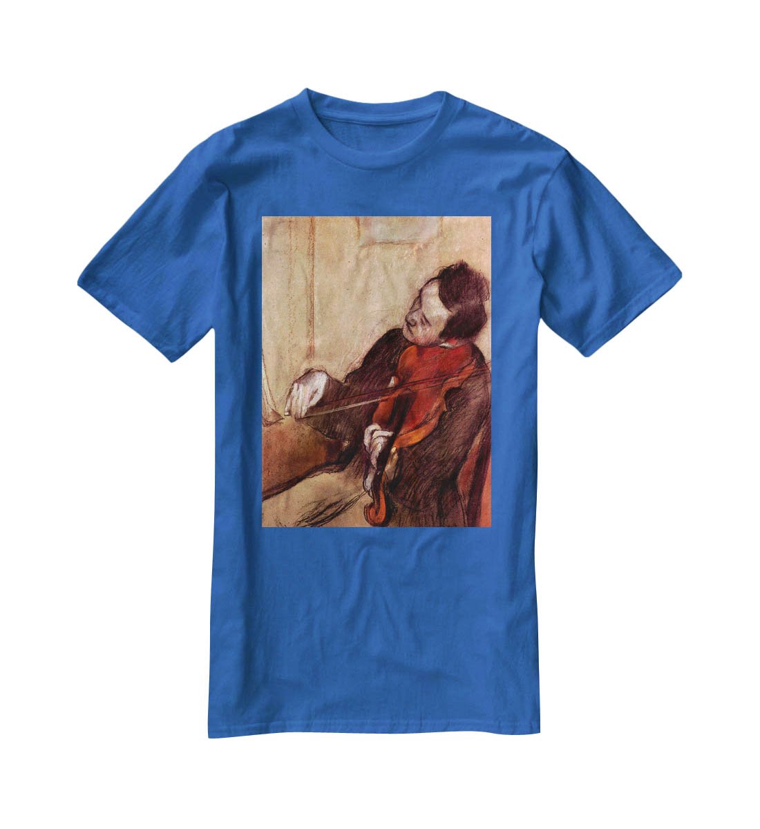 The violinist 1 by Degas T-Shirt - Canvas Art Rocks - 2