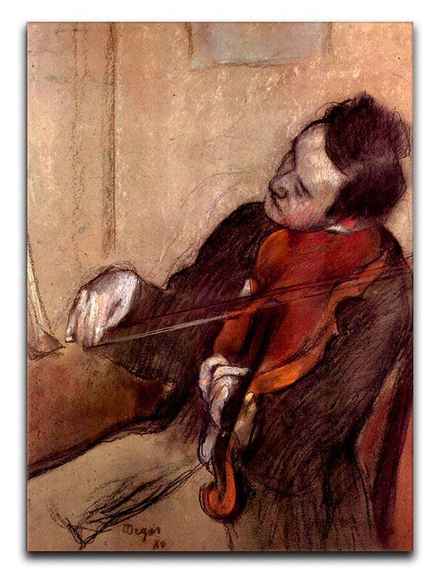 The violinist 1 by Degas Canvas Print or Poster - Canvas Art Rocks - 1