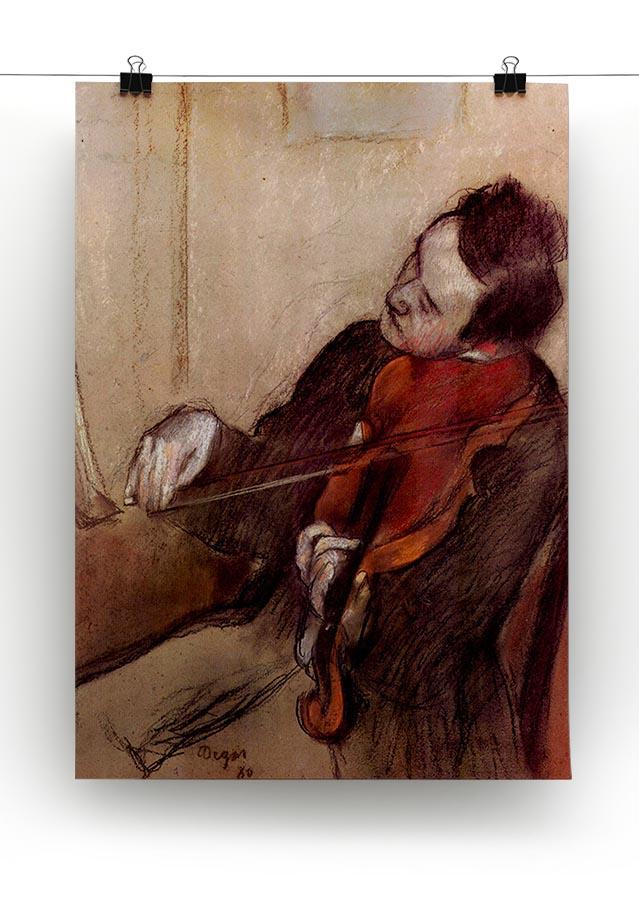 The violinist 1 by Degas Canvas Print or Poster - Canvas Art Rocks - 2