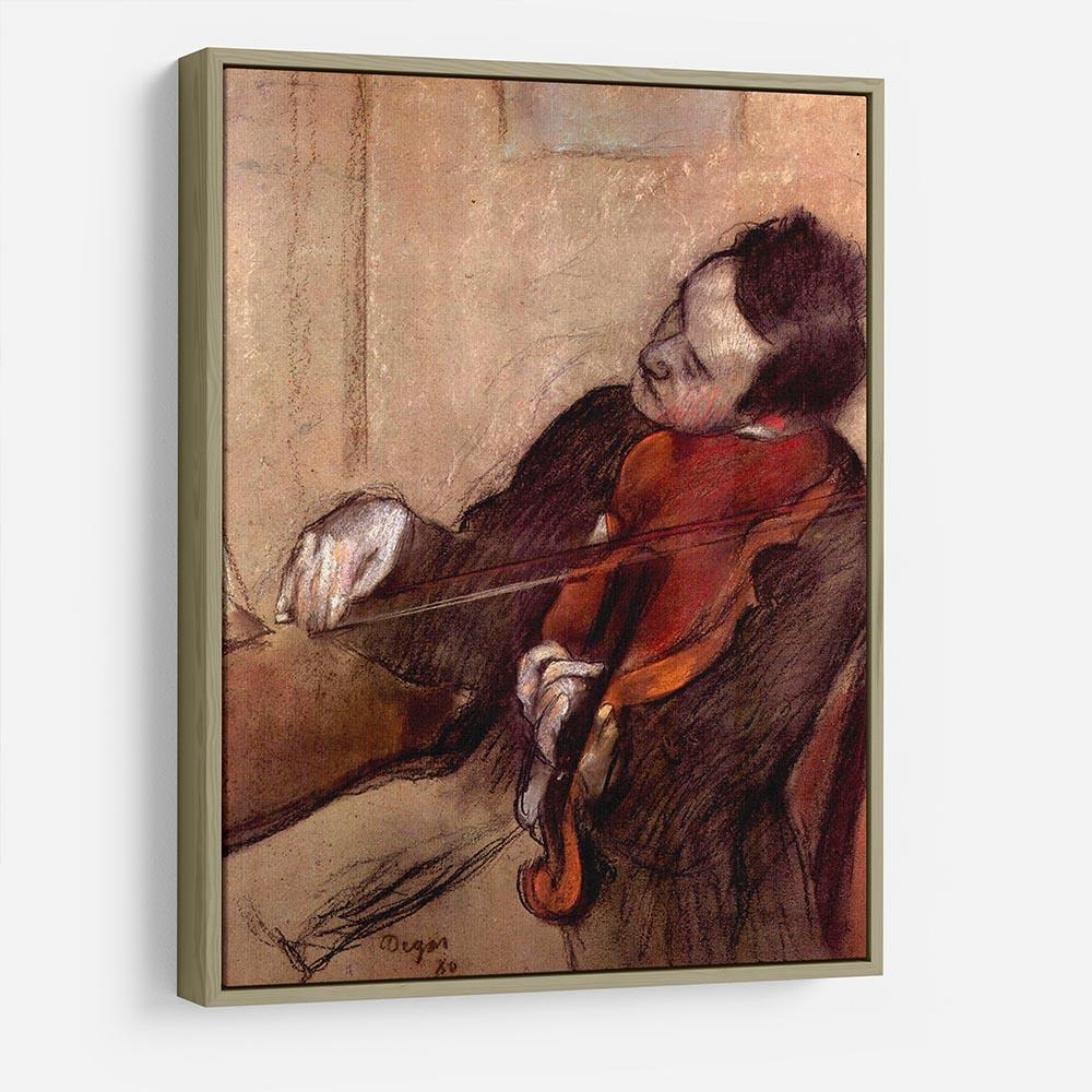 The violinist 1 by Degas HD Metal Print - Canvas Art Rocks - 8