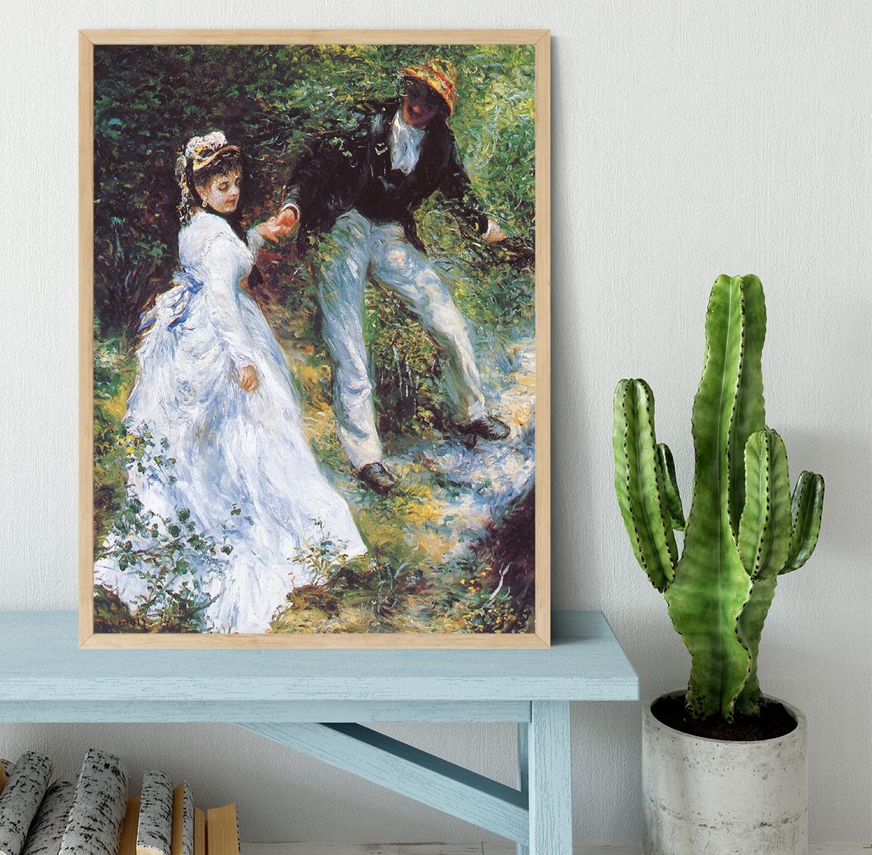 The walk by Renoir Framed Print - Canvas Art Rocks - 4