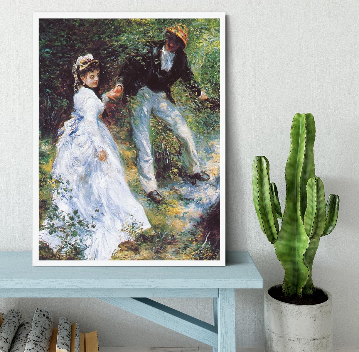The walk by Renoir Framed Print - Canvas Art Rocks -6