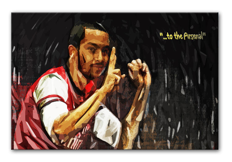 Theo Walcott 2-0 to the Arsenal Print - Canvas Art Rocks - 1
