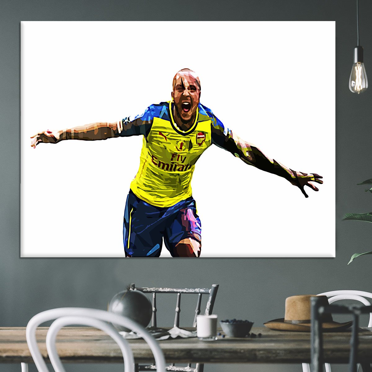 Theo Walcott Cup Final Goal Canvas Print or Poster