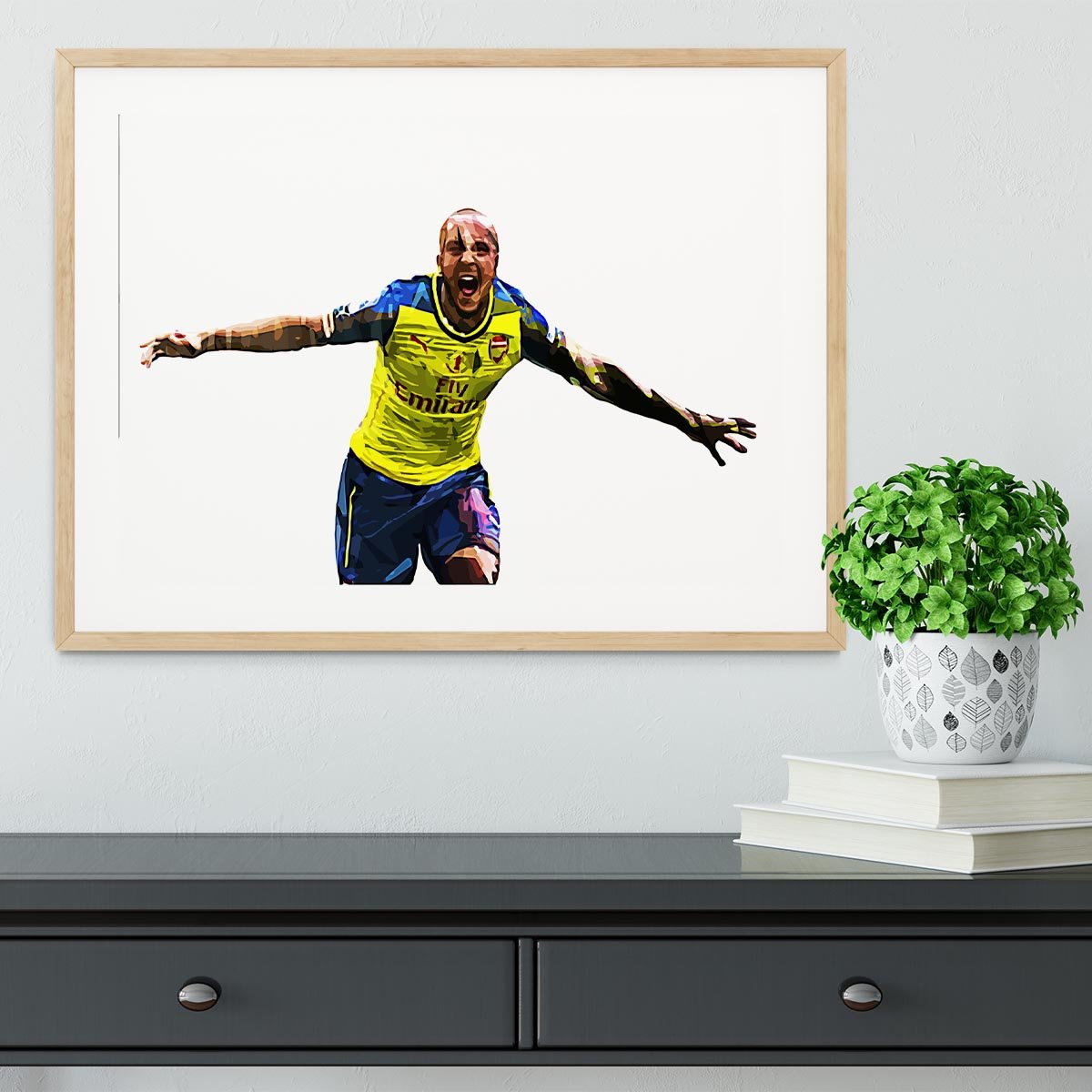 Theo Walcott Cup Final Goal Framed Print - Canvas Art Rocks - 3