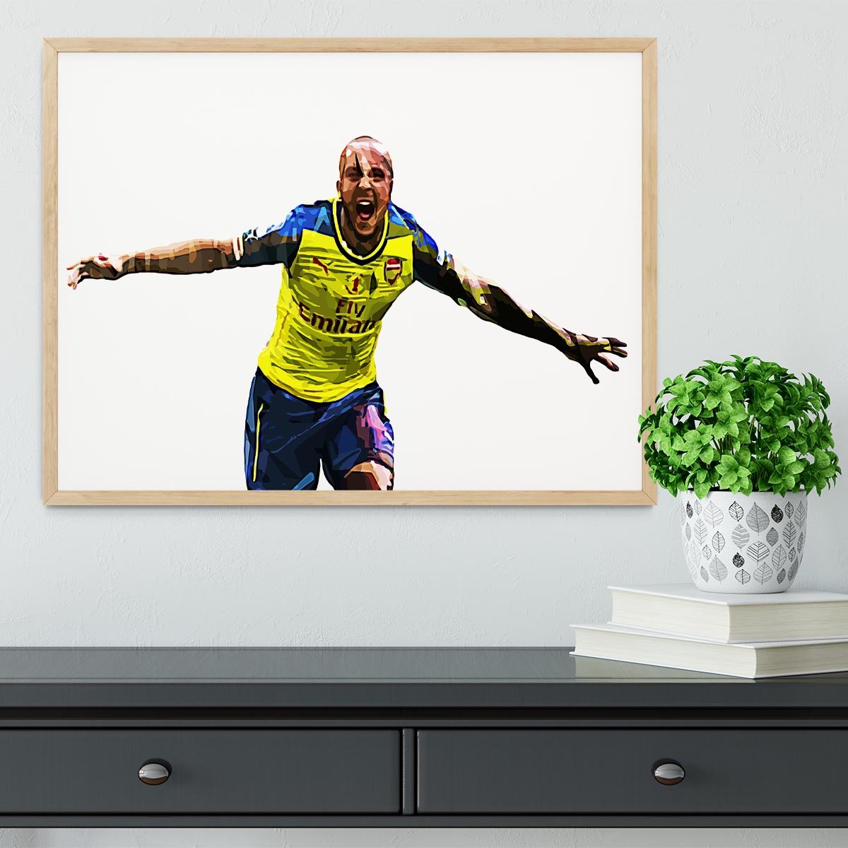 Theo Walcott Cup Final Goal Framed Print - Canvas Art Rocks - 4