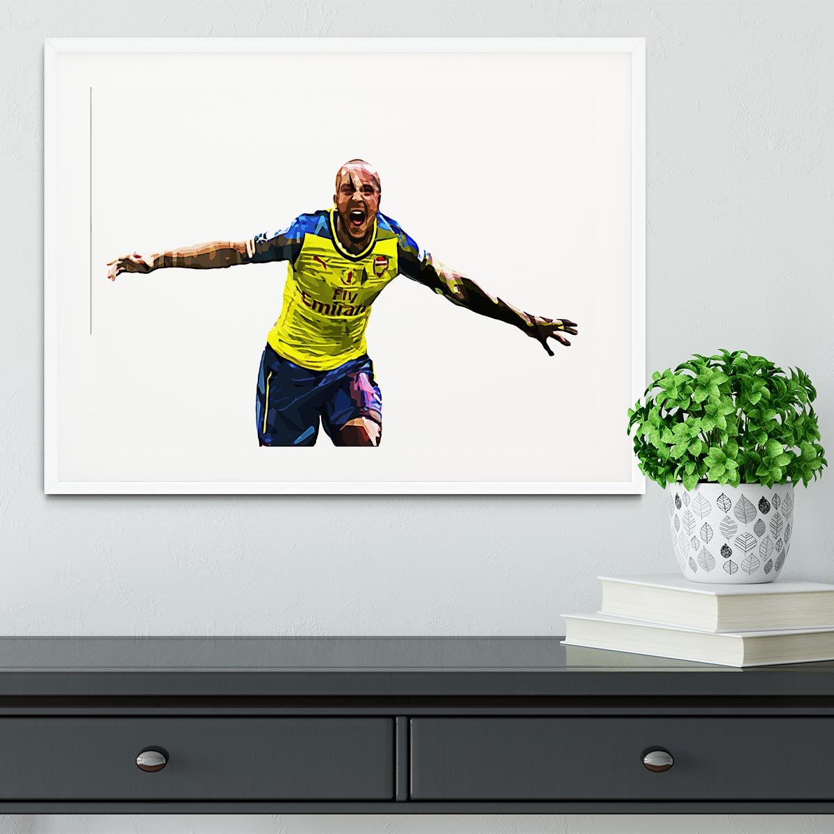 Theo Walcott Cup Final Goal Framed Print - Canvas Art Rocks - 5
