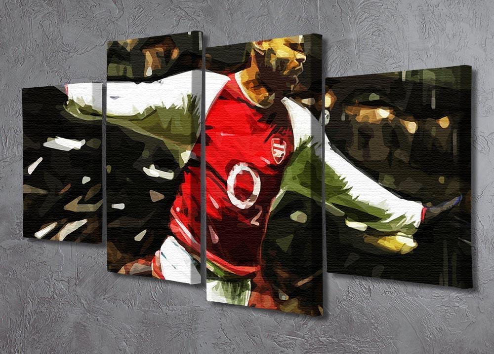 Thierry Henry Legend 4 Split Panel Canvas - Canvas Art Rocks - 2
