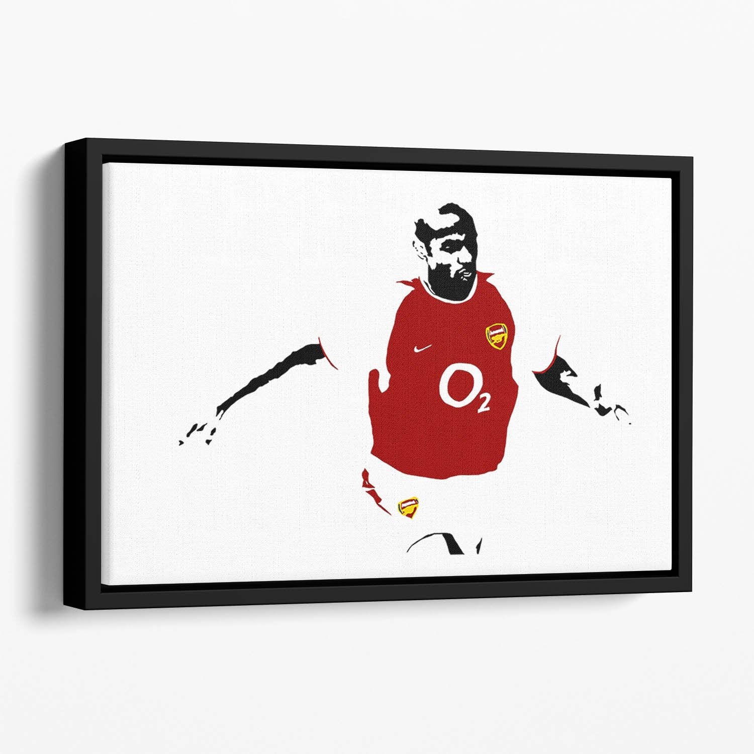 Thierry Henry Pop Art Floating Framed Canvas