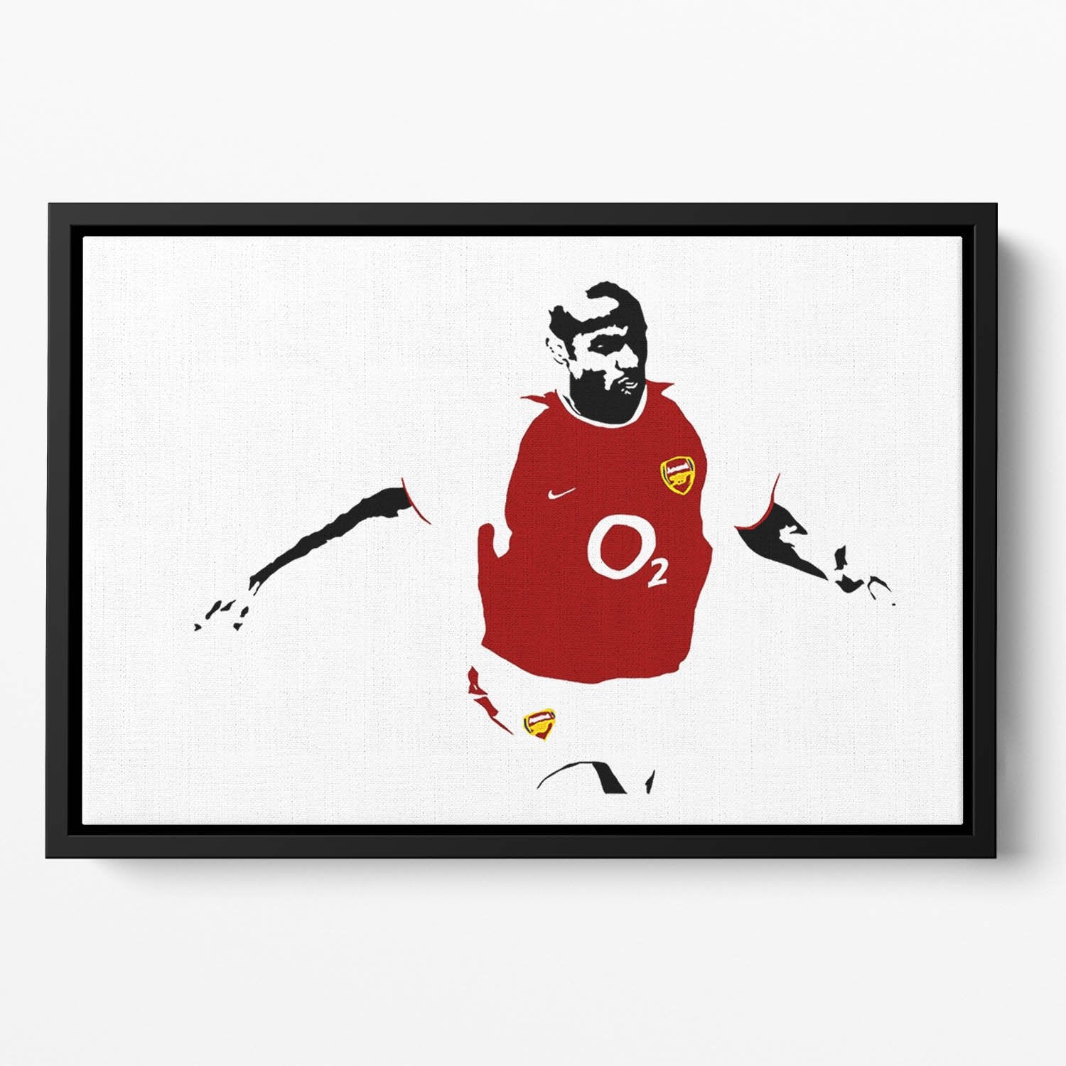 Thierry Henry Pop Art Floating Framed Canvas