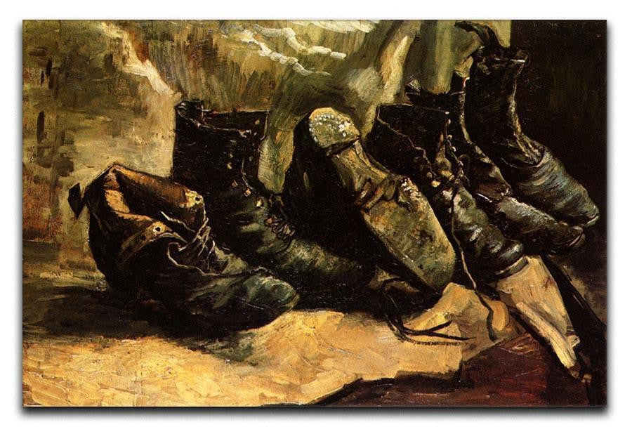 Three Pairs of Shoes by Van Gogh Canvas Print & Poster  - Canvas Art Rocks - 1