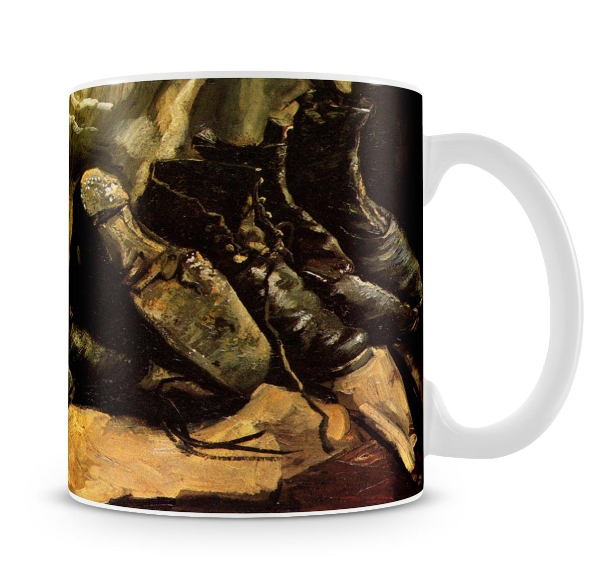 Three Pairs of Shoes by Van Gogh Mug - Canvas Art Rocks - 4