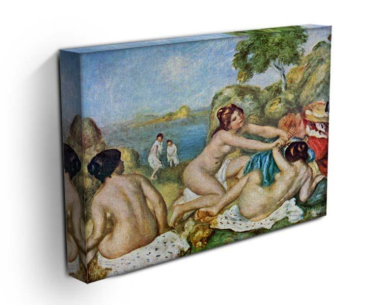 Three bathing girls with crab by Renoir Canvas Print or Poster - Canvas Art Rocks - 3