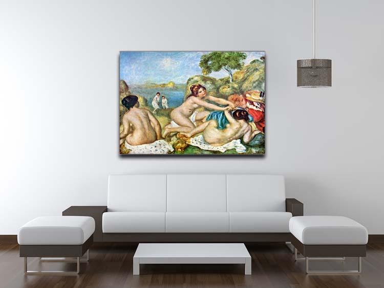 Three bathing girls with crab by Renoir Canvas Print or Poster - Canvas Art Rocks - 4