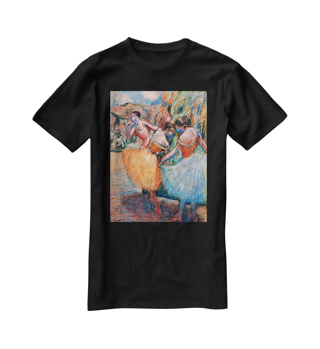 Three dancers 1 by Degas T-Shirt - Canvas Art Rocks - 1