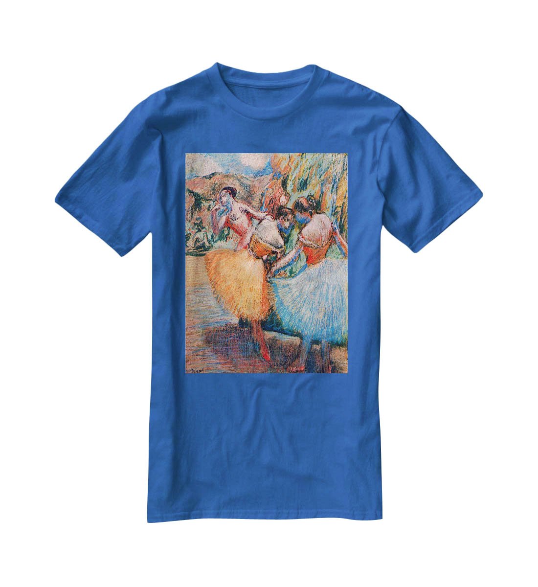 Three dancers 1 by Degas T-Shirt - Canvas Art Rocks - 2