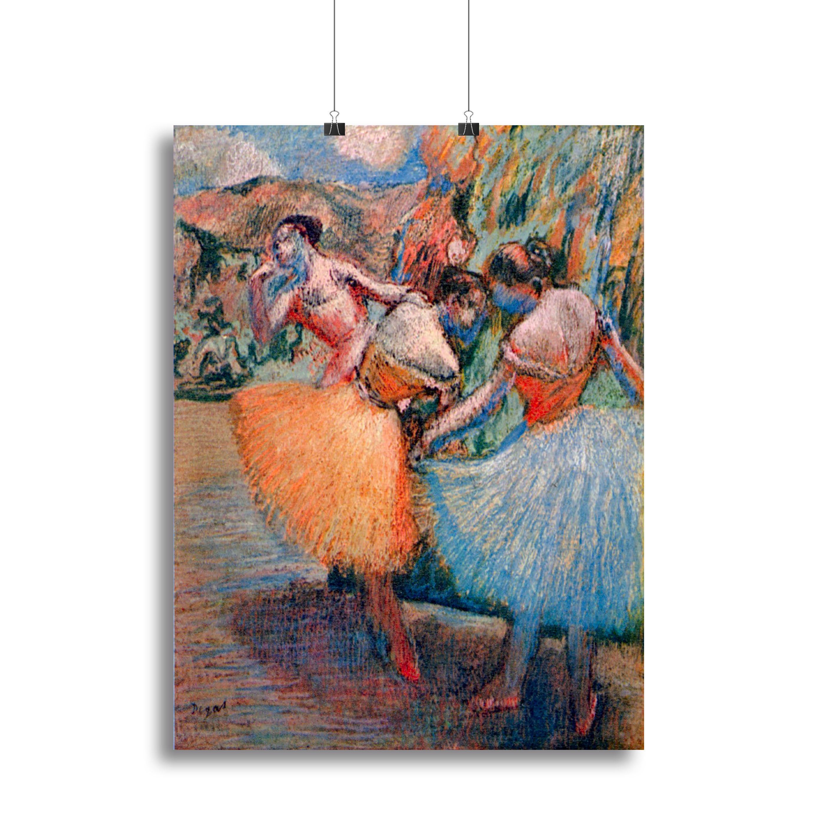 Three dancers 1 by Degas Canvas Print or Poster