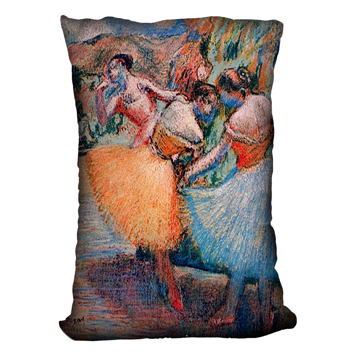 Three dancers 1 by Degas Cushion