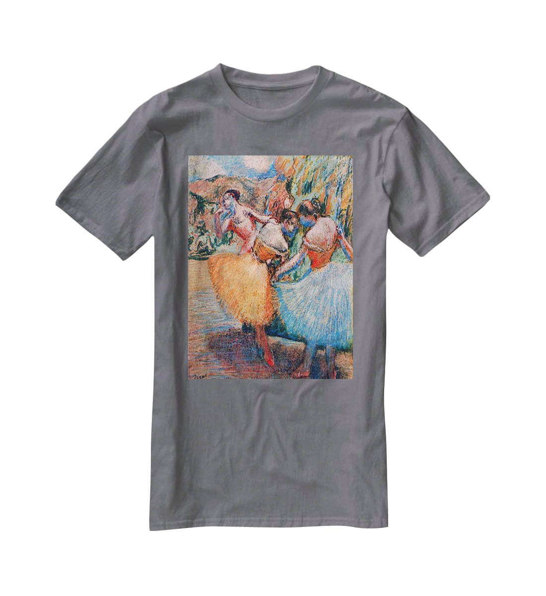 Three dancers 1 by Degas T-Shirt - Canvas Art Rocks - 3