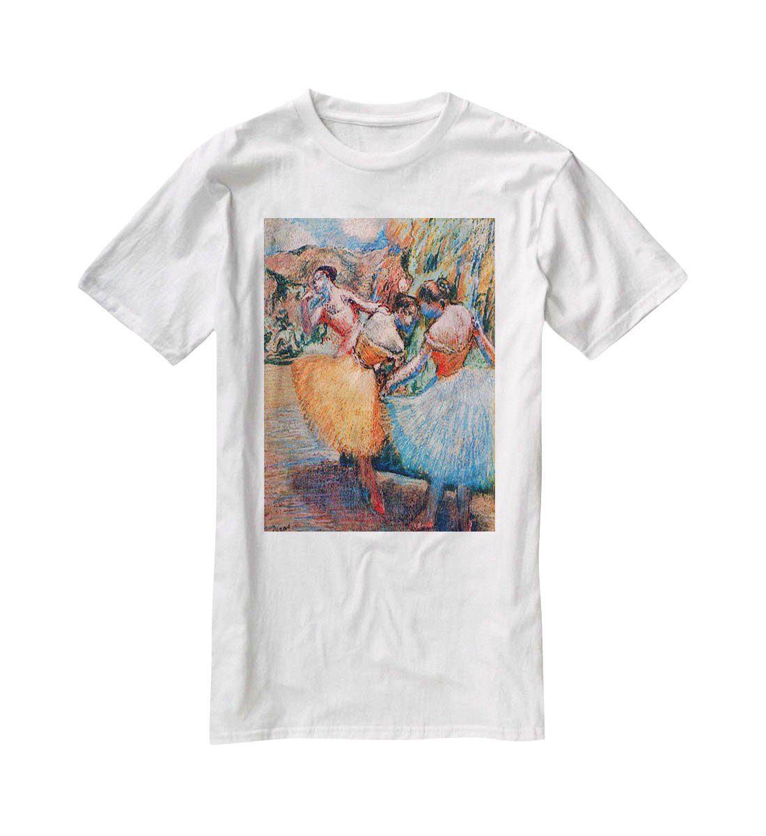 Three dancers 1 by Degas T-Shirt - Canvas Art Rocks - 5
