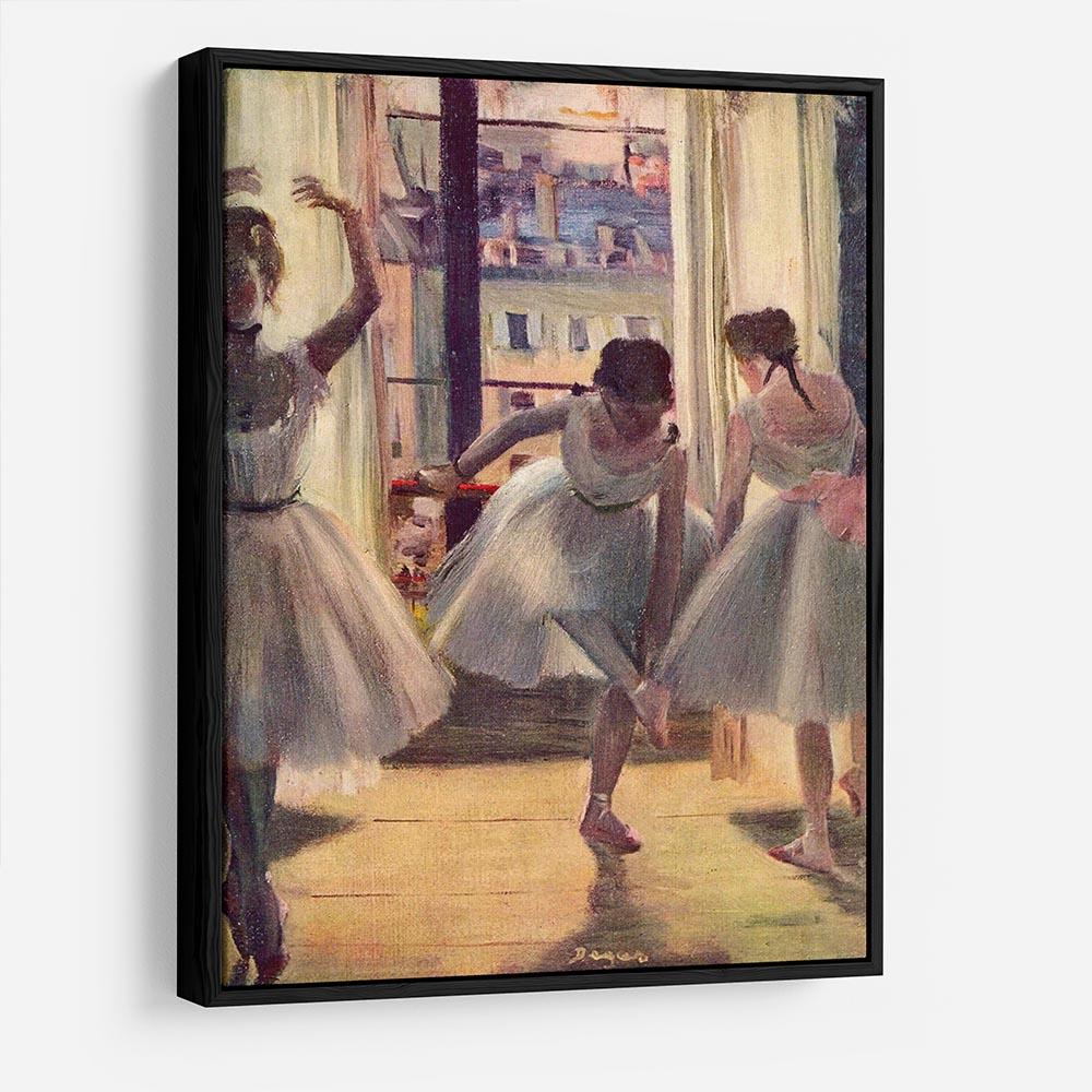 Three dancers in a practice room by Degas HD Metal Print - Canvas Art Rocks - 6