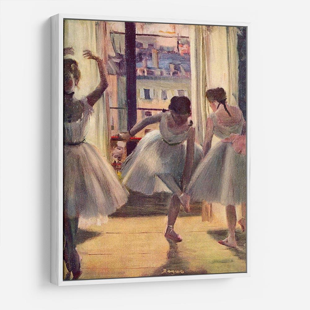 Three dancers in a practice room by Degas HD Metal Print - Canvas Art Rocks - 7