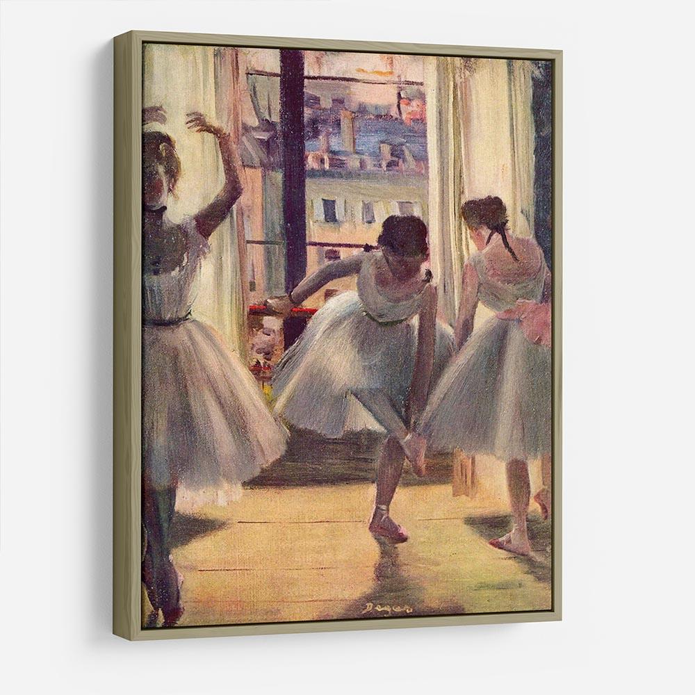 Three dancers in a practice room by Degas HD Metal Print - Canvas Art Rocks - 8