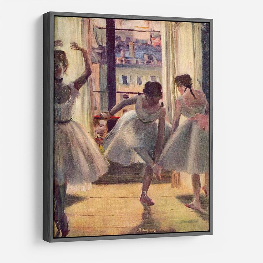 Three dancers in a practice room by Degas HD Metal Print - Canvas Art Rocks - 9
