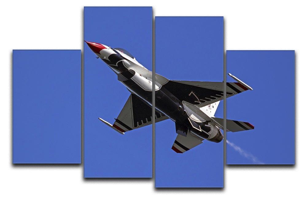 Thunderbirds F-16 fighter 4 Split Panel Canvas  - Canvas Art Rocks - 1