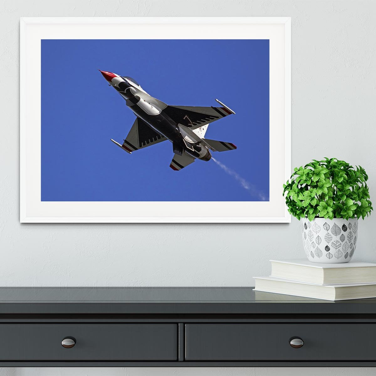 Thunderbirds F-16 fighter Framed Print - Canvas Art Rocks - 5