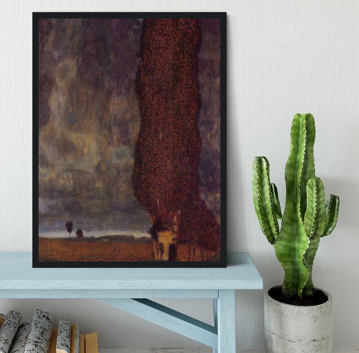 Thunderstorm by Klimt Framed Print - Canvas Art Rocks - 2