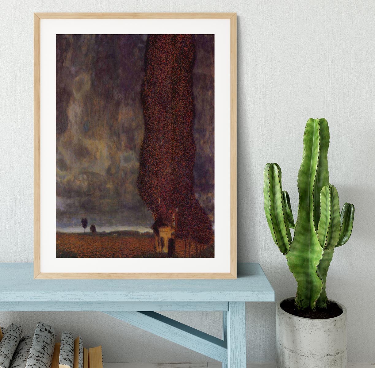 Thunderstorm by Klimt Framed Print - Canvas Art Rocks - 3