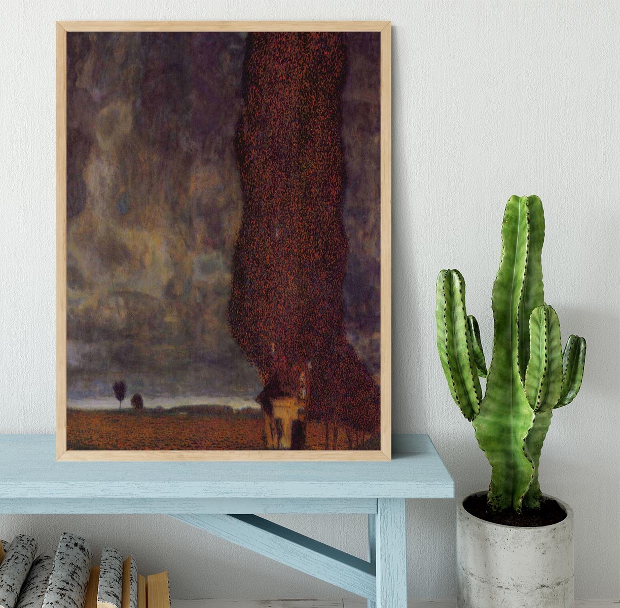 Thunderstorm by Klimt Framed Print - Canvas Art Rocks - 4