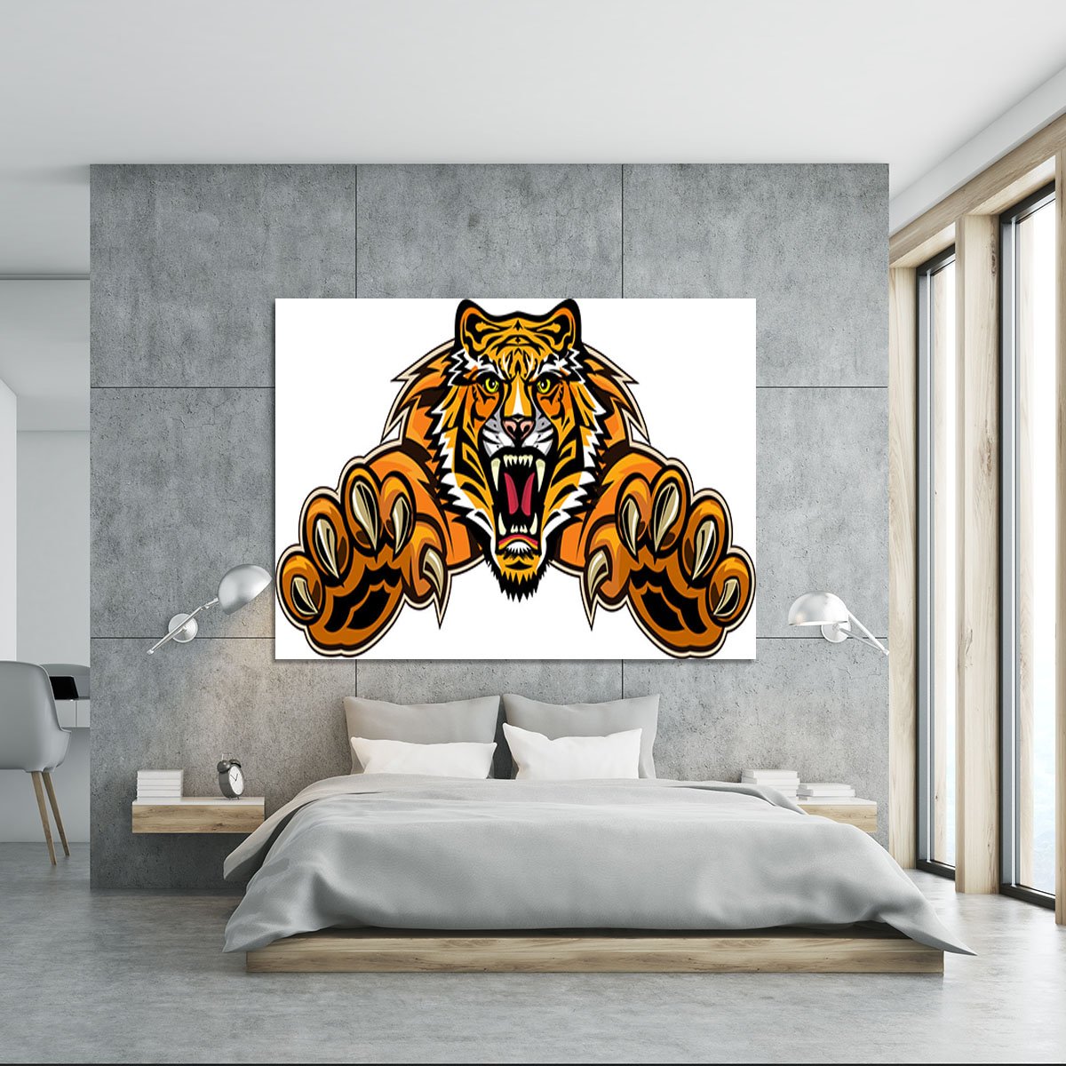 Tiger jump Canvas Print or Poster