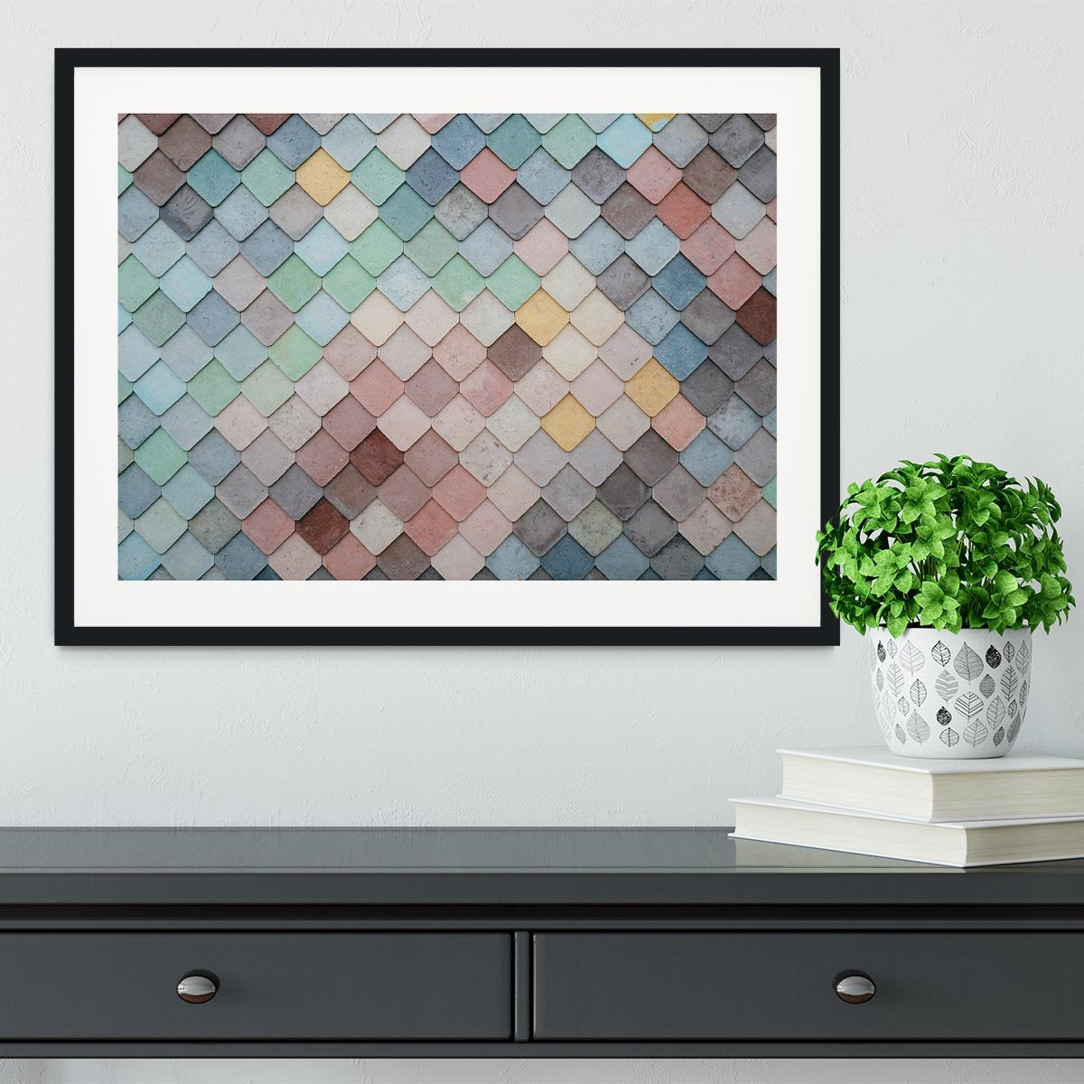 Tiles Art Framed Print - Canvas Art Rocks - 1