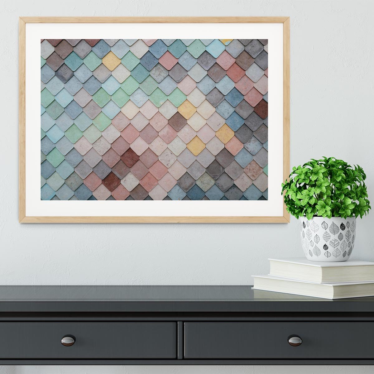 Tiles Art Framed Print - Canvas Art Rocks - 3