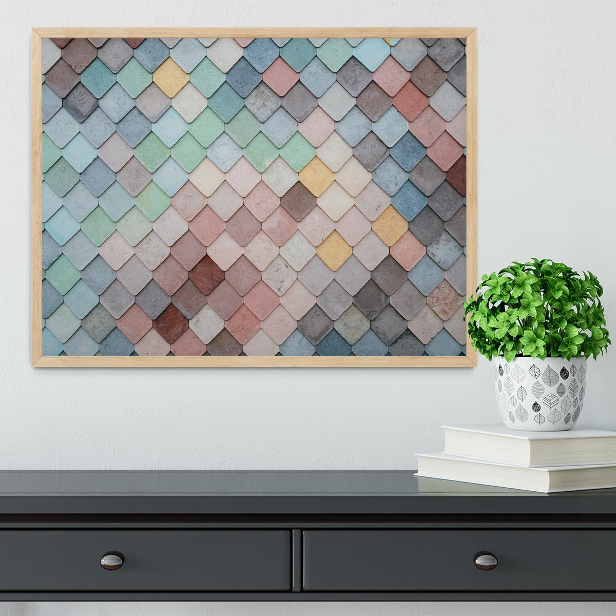 Tiles Art Framed Print - Canvas Art Rocks - 4