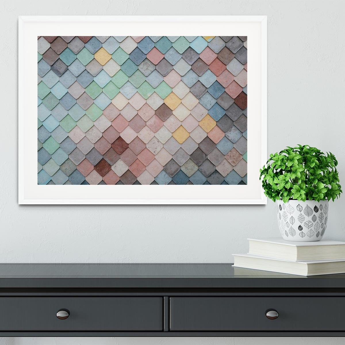 Tiles Art Framed Print - Canvas Art Rocks - 5