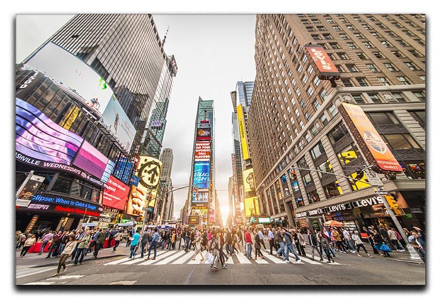 Times Square at sunset Canvas Print or Poster  - Canvas Art Rocks - 1