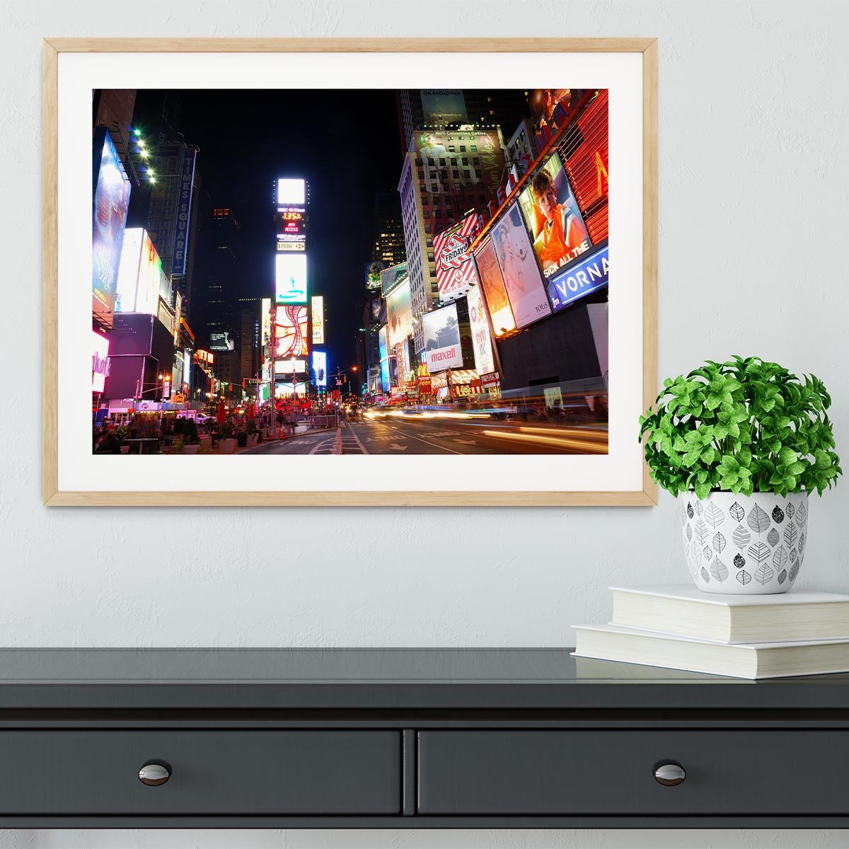 Times Square featured with Broadway Theaters Framed Print - Canvas Art Rocks - 3