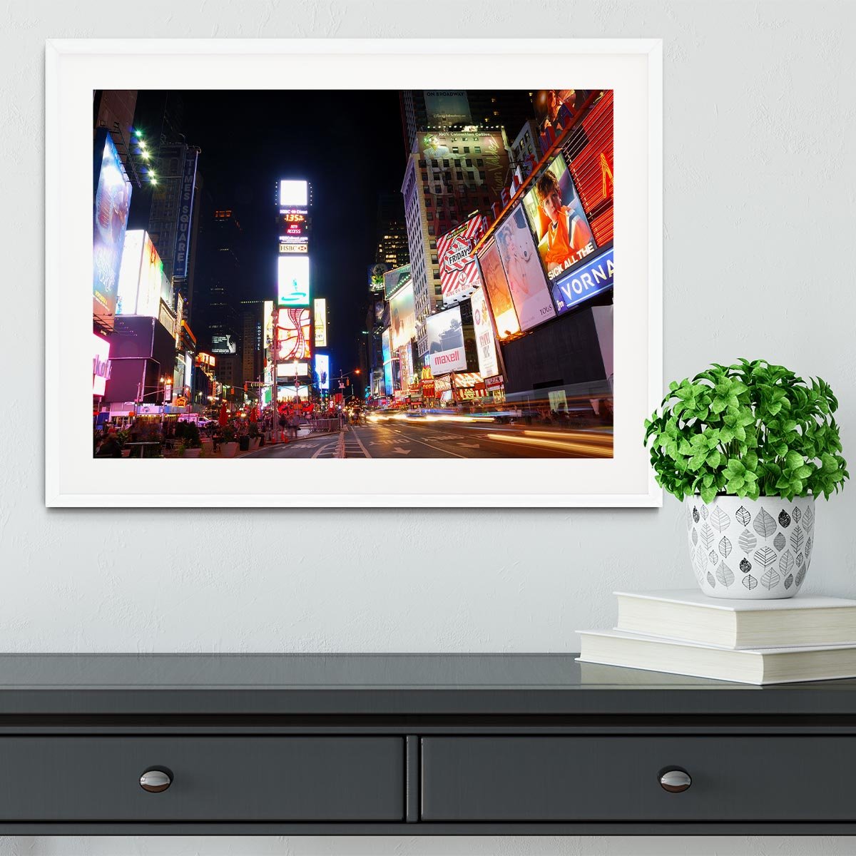 Times Square featured with Broadway Theaters Framed Print - Canvas Art Rocks - 5