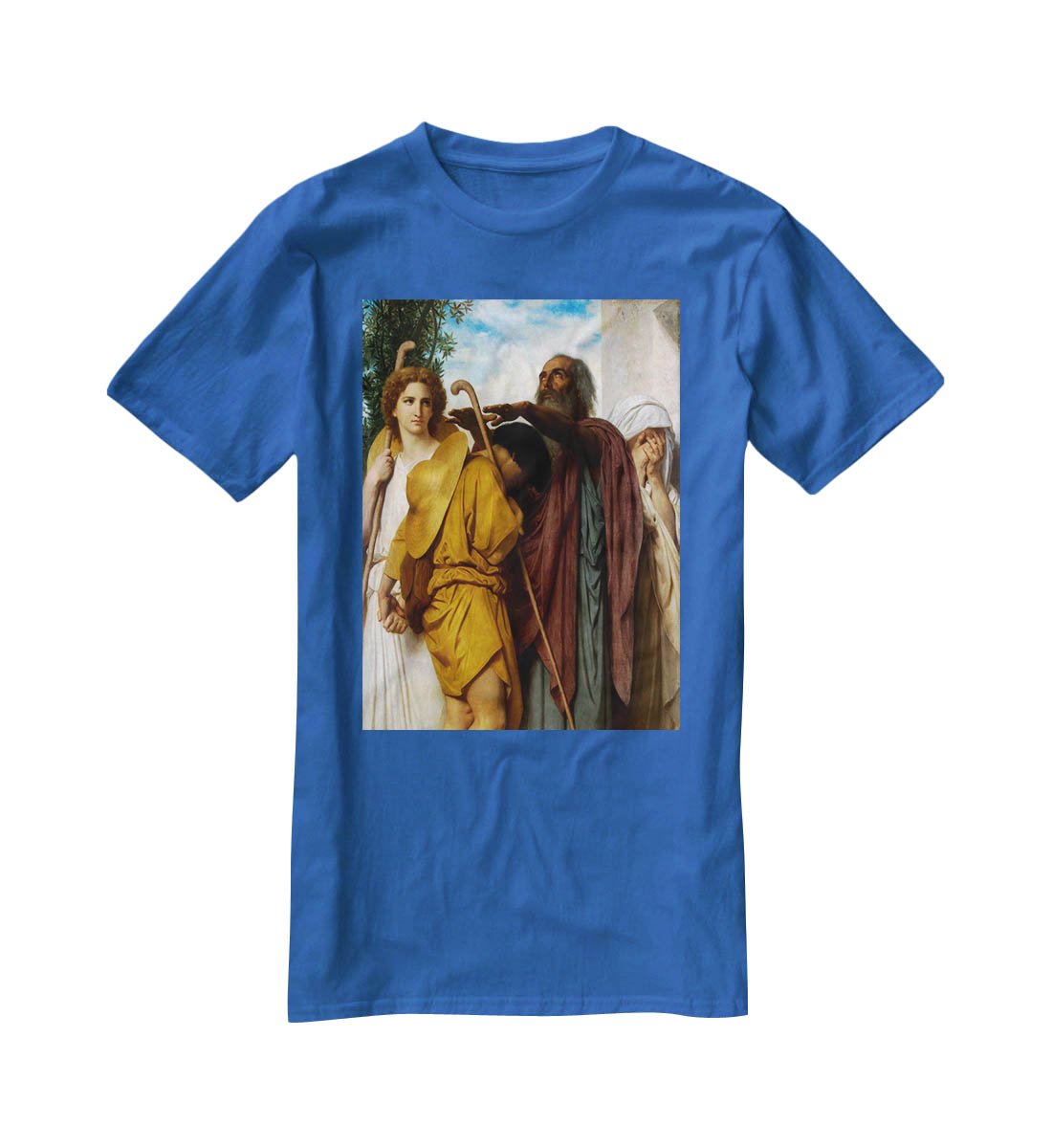 Tobias Saying Good-Bye to his Father By Bouguereau T-Shirt - Canvas Art Rocks - 2