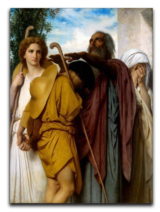 Tobias Saying Good-Bye to his Father By Bouguereau Canvas Print or Poster  - Canvas Art Rocks - 1