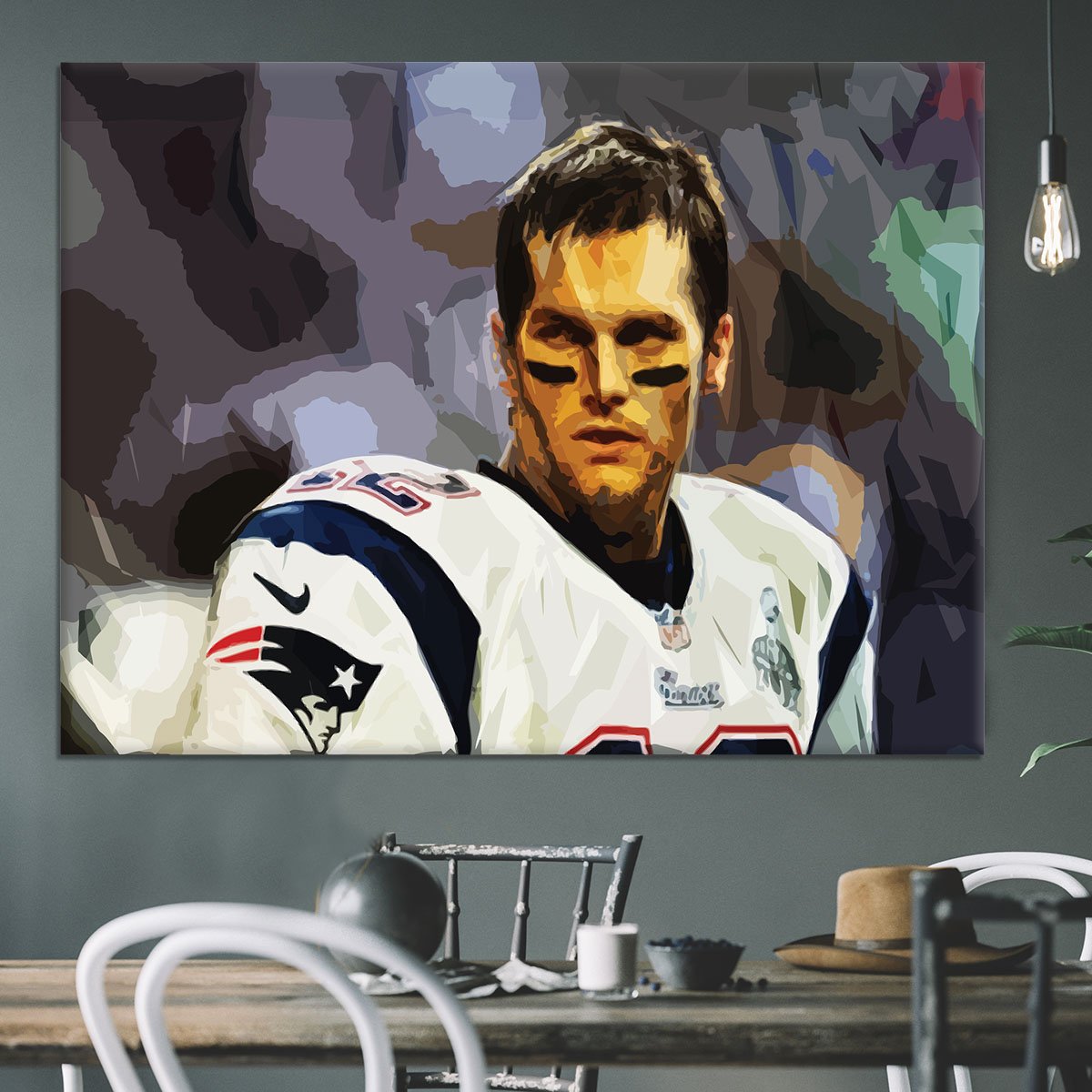 Tom Brady New England Patriots Canvas Print or Poster