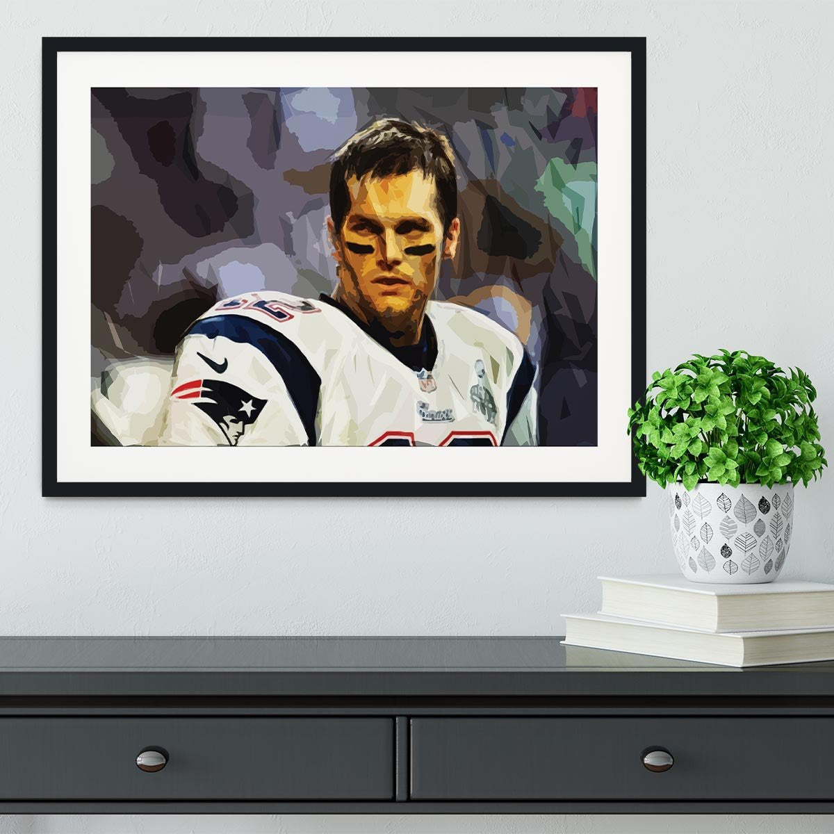 Tom Brady New England Patriots Framed Print - Canvas Art Rocks - 1